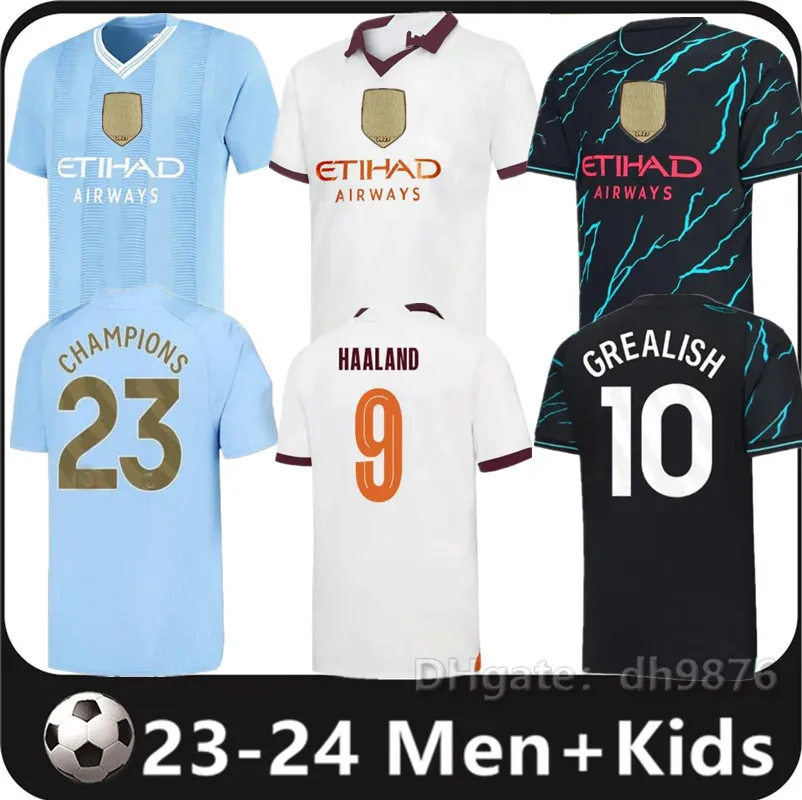 2023 2024 DE BRUYNE HAALAND DOKU voetbalshirts FODEN GREALISH MAHREZ MANs steden voetbalshirt BERNARDO PHILLIPS RODRIGO 23 24 YTIC NAM Heren kindertenue Uitrusting 16-4XL