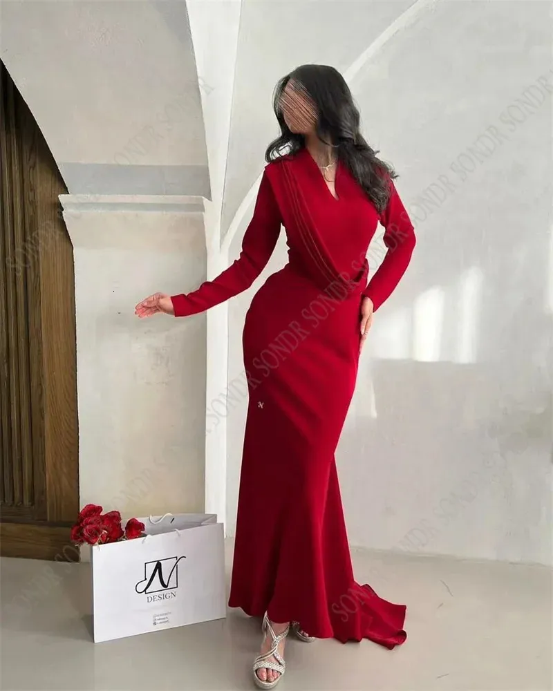 long sleeve satin dress Cinderella Divine 7475CL Dress