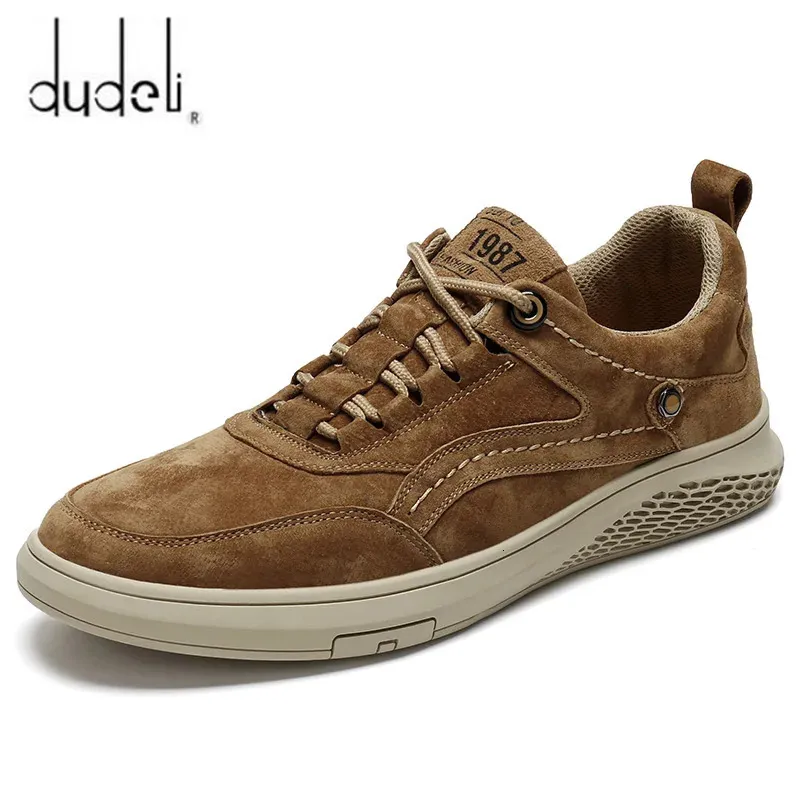 Mannen Schoenen Mode Echt Leer Loafers Ademend Herfst Lace Up Comfortabele Casual Outdoor Sneakers Zapatos Hombre 47 231227