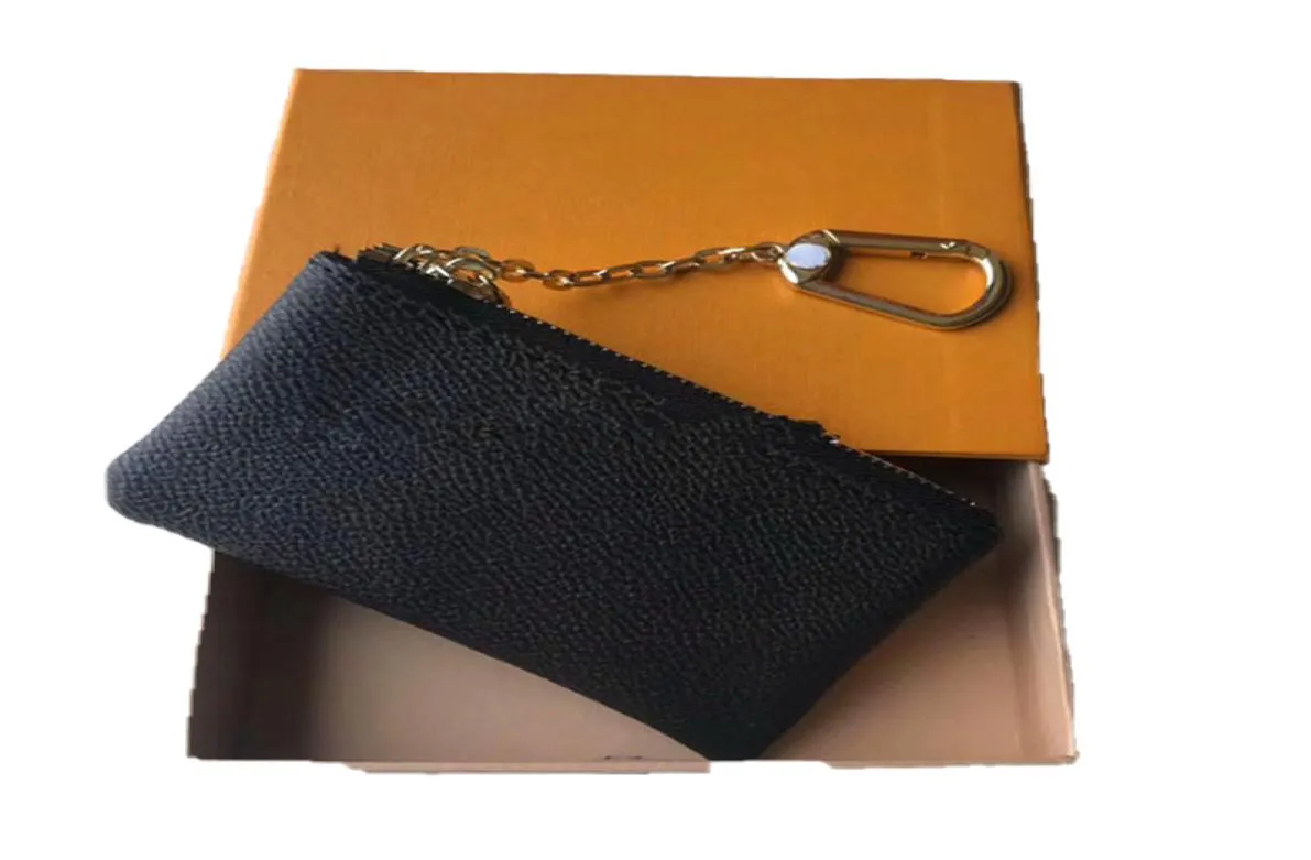 4 colorido bolsa -chave Damier Leather possui uma moda de alta qualidade Women Women Key Holder Purse Purse Small Leather Key Cartetas WGWGW8318154