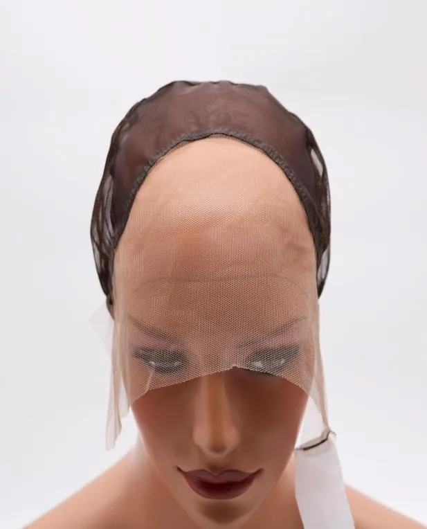 DIY Wig Making Caps French Kind of Lace Front Wig Weaving Medium Brown Cap with adjustable Strap for Making Wigs4375492