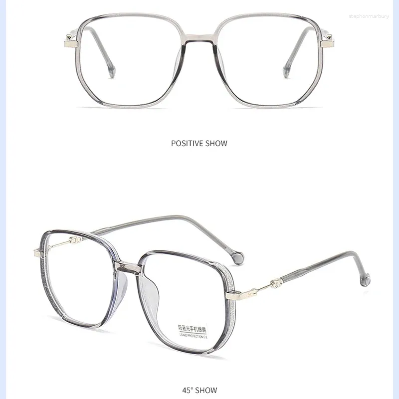 Lunettes de soleil lunettes de lecture ultralégères femmes hommes paillettes Anti lumière bleue presbyte lunettes cadre lunettes unisexes