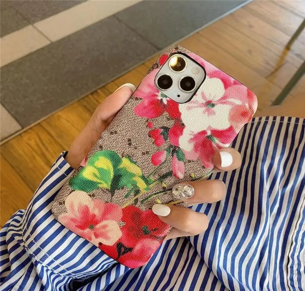 Najwyższej klasy luksusowe geranium Flower Case na iPhone 13 14 Pro Max 12 mini 11 x