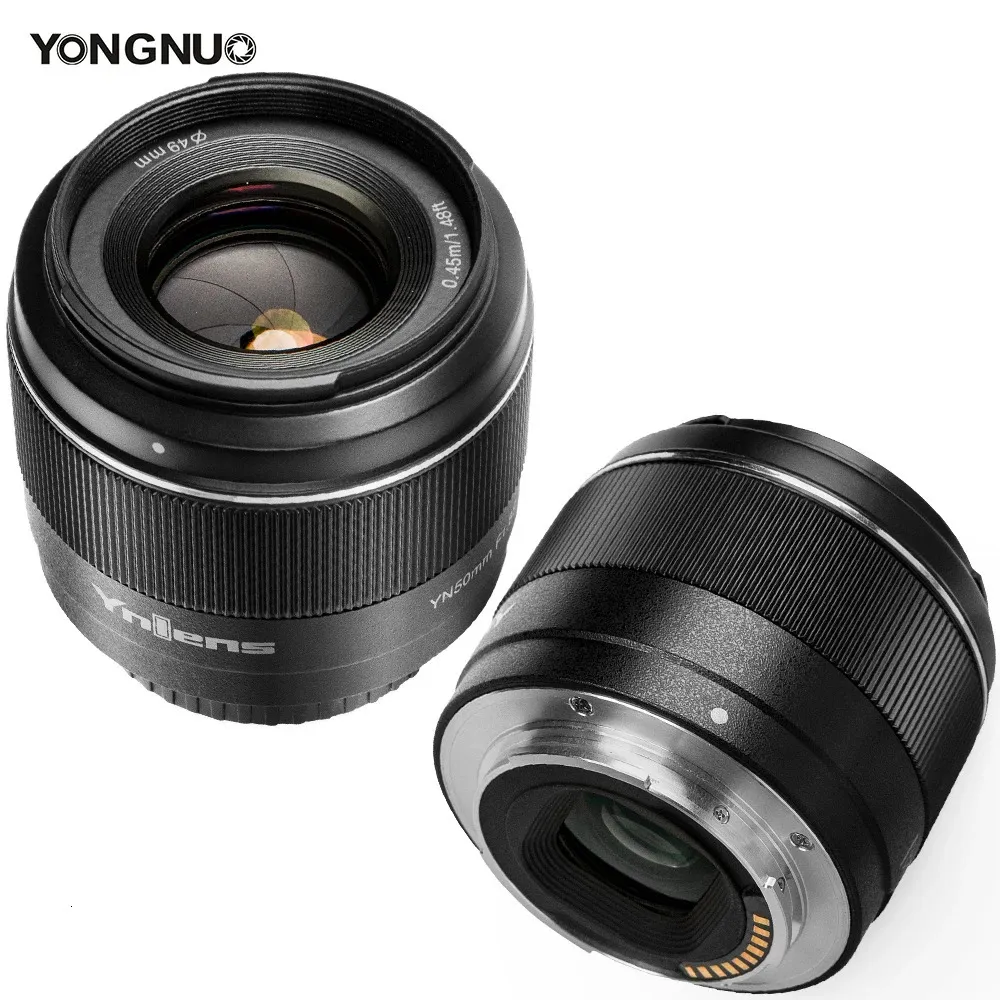 Yongnuo YN50mm 8S DA DSM II Obiettivi per fotocamera 50mm per EMount A6300 A6400 A6500 NEX7 APSC Cornice Messa a fuoco automatica AFMF 231226