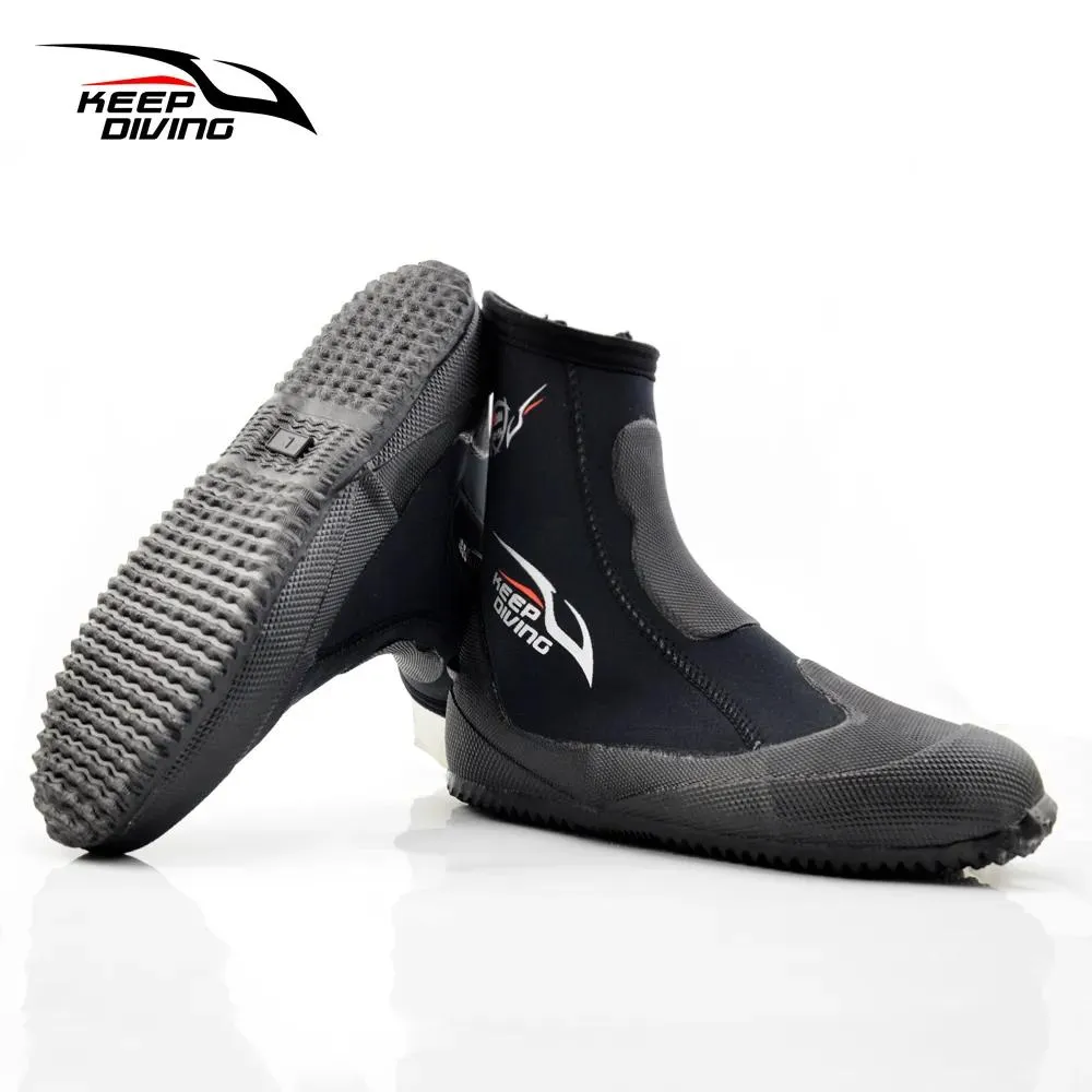 Handskar fenor handskar menjaga menyelam asli 5 mm neopren sepatu tinggi elastis selam hangat lembut untuk spearfishing kyaking snorkling su