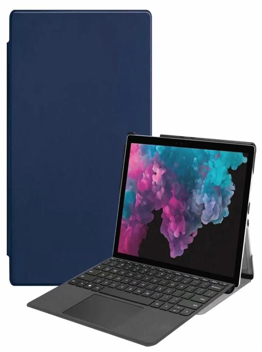 Microsoft Surface Pro 7 4 5 6 123インチタブレットケースのウルトラスリムPUブックフリップカバーStand191T2882405