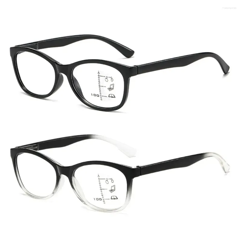 Lunettes de soleil Lunettes de lecture multifocales progressives pour hommes femmes Anti-lumière bleue près de la presbytie lointaine Lunettes de protection des yeux Spectacle