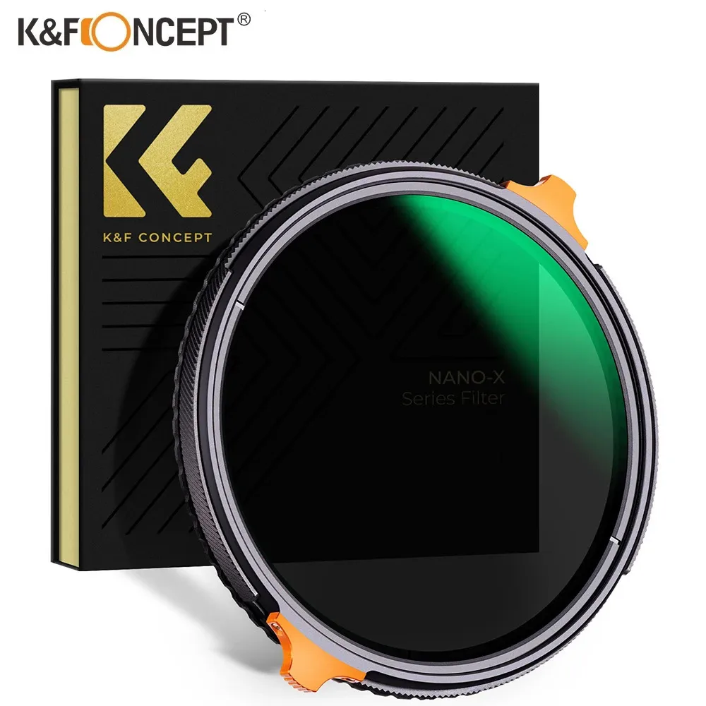 K F Concept Nanox Series 2in1 Variabel NDCPL Circular Polarizing Filter 3782mm ND4 till ND64 Neutral Density Camera Lens 231226