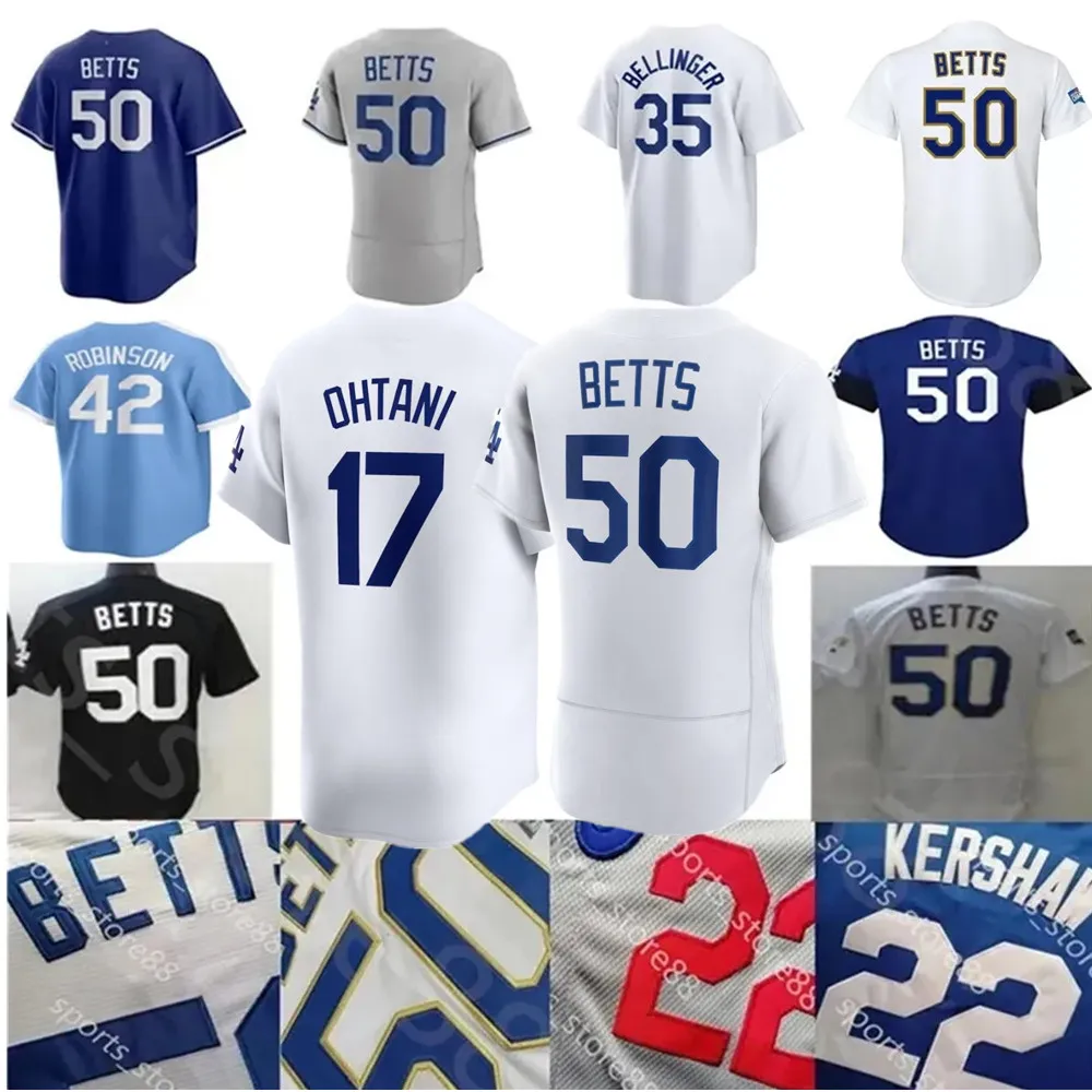 2024 personnalisé S-4XL 17 Shohei Ohtani 18 Yamamoto Mookie Betts Jersey Freddie Freeman Noah Syndergaard Julio Urias Justin Turner Clayton Kershaw Maillots de baseball