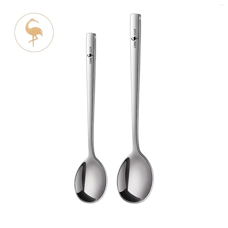 Spoons Luxury Safely 316 Stainless Steel Ladle LFGB Certificated Soup Spoon Tableware Dinnerware Cutlery Christmas Year Accessories
