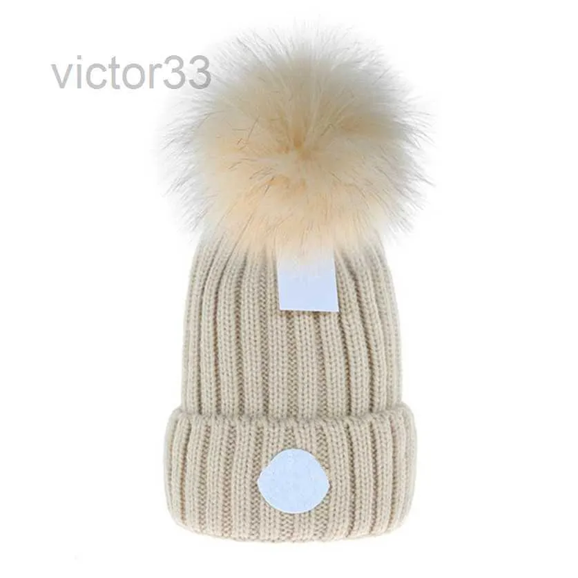 beanie Cap mens designer bucket hats New Fashion Women Ladies Warm Winter Beanie Large Faux Fur Pom Poms Bobble Hat Outdoor M-2 Q89K