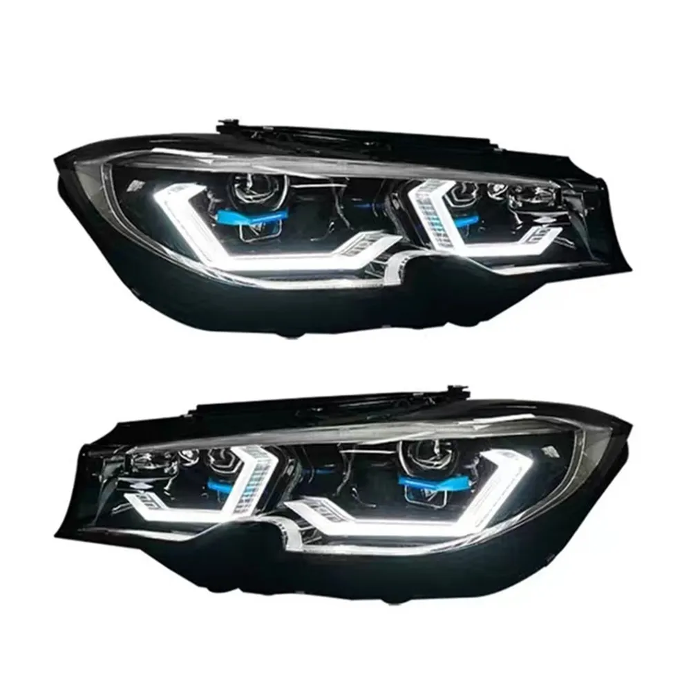 LED-strålkastarenhet för BMW G20 G28 DAGIME RUND Huvudljus 2018-2021 Turn Signal High Beam Lamp Lens