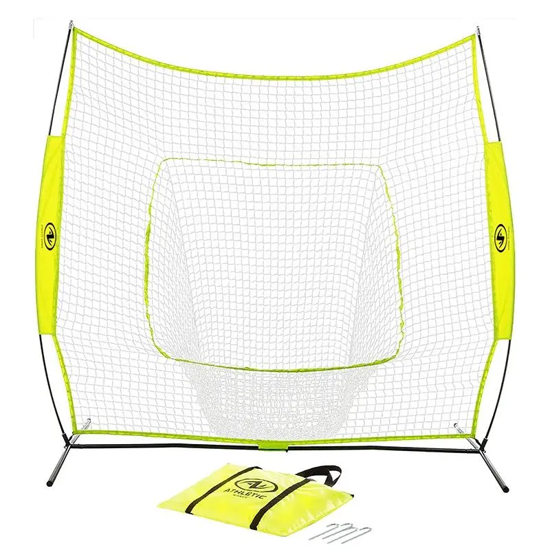 Goods Athletic Works 7 Ft x7 Ft Hit Pitch Training Net for Baseball and Softball Baseball Protective Screens