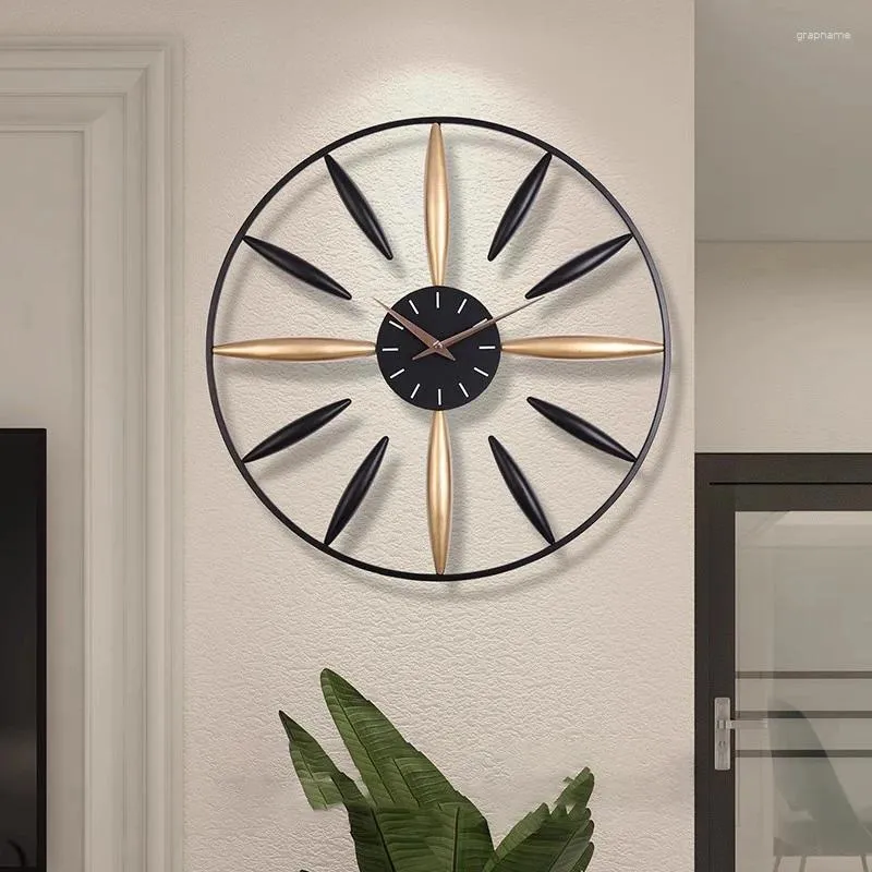 Wall Clocks Large Aesthetic Clock Gold Luxury Creative Modern Watch Designer Decoration Reloj De Pared Home Accessories