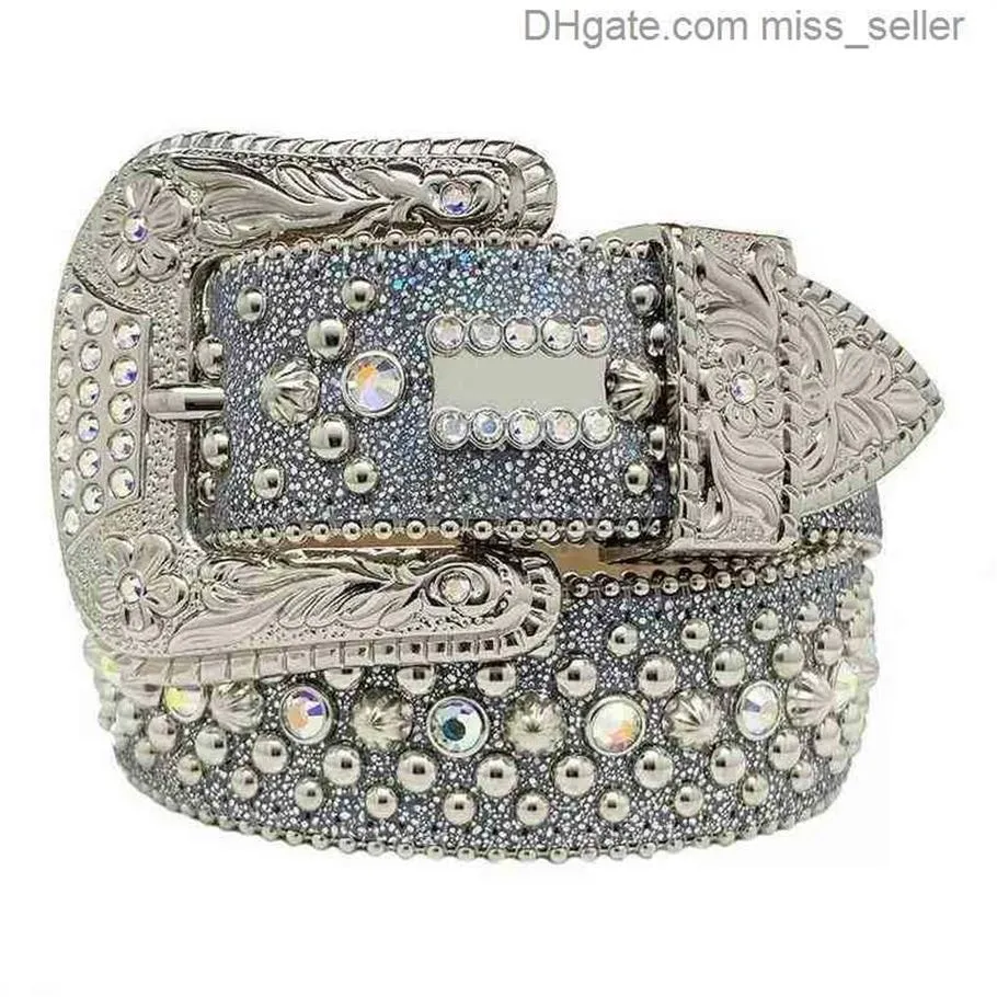 Ceintures de mode pour femmes Designer hommes ceinture en strass Bb Simon avec strass bling comme cadeau ruirong222l