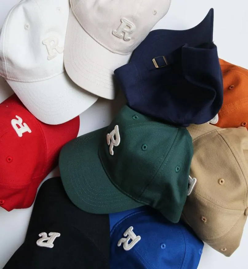 Logo R Snapback Caps Exklusiva anpassade designmärken Cap Men Kvinnor Justerbar golf Baseballhatt Casquette Hats9251636