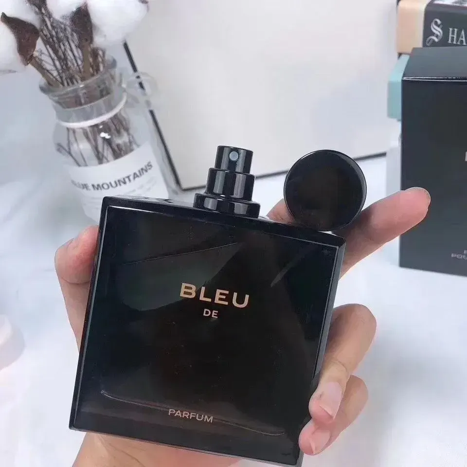 Après-rasage de marque supérieure pour hommes Parfum Bleu avec parfum longue durée EDP EAU De Parfum Spray 100 ml 3,4 FL.OZ Marque de créateur Colonge pour homme Parfums Cadeaux