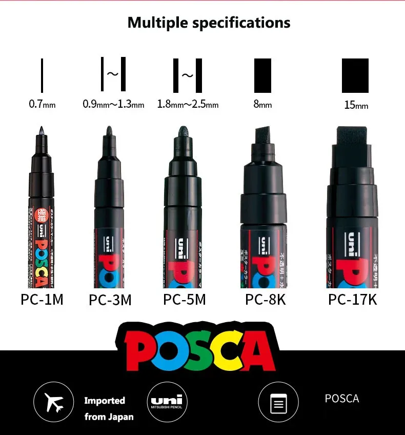 Wholesale Uni Posca Paint Marker Doodle PC 1M 5M Art... From Kong09 ...