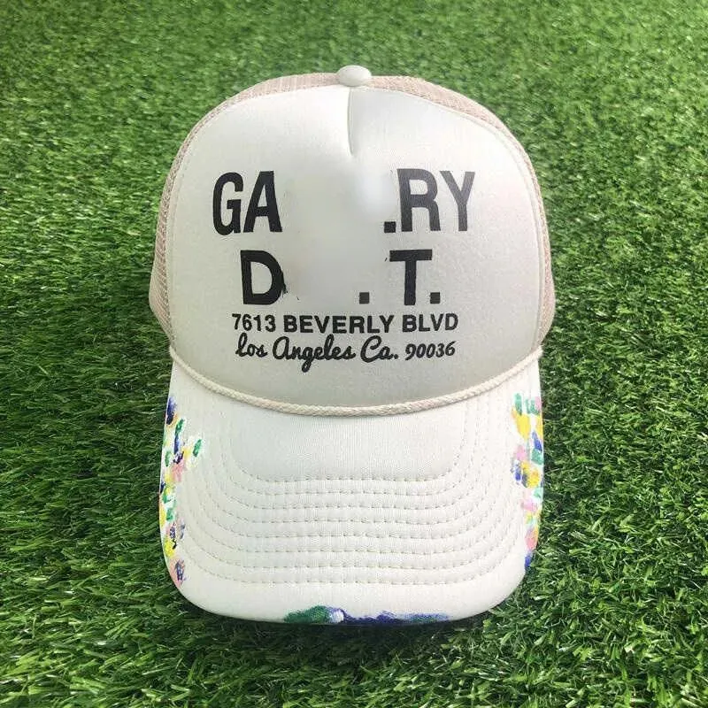 Galle DEP Designer Men Baseball Cap Tide Street Mens Hat Graffiti Print Alphabet Luksusowa czapka kulowa szerokie grzbiet kapelusz kozioł Summer Słońce Outdoor Sport Hat