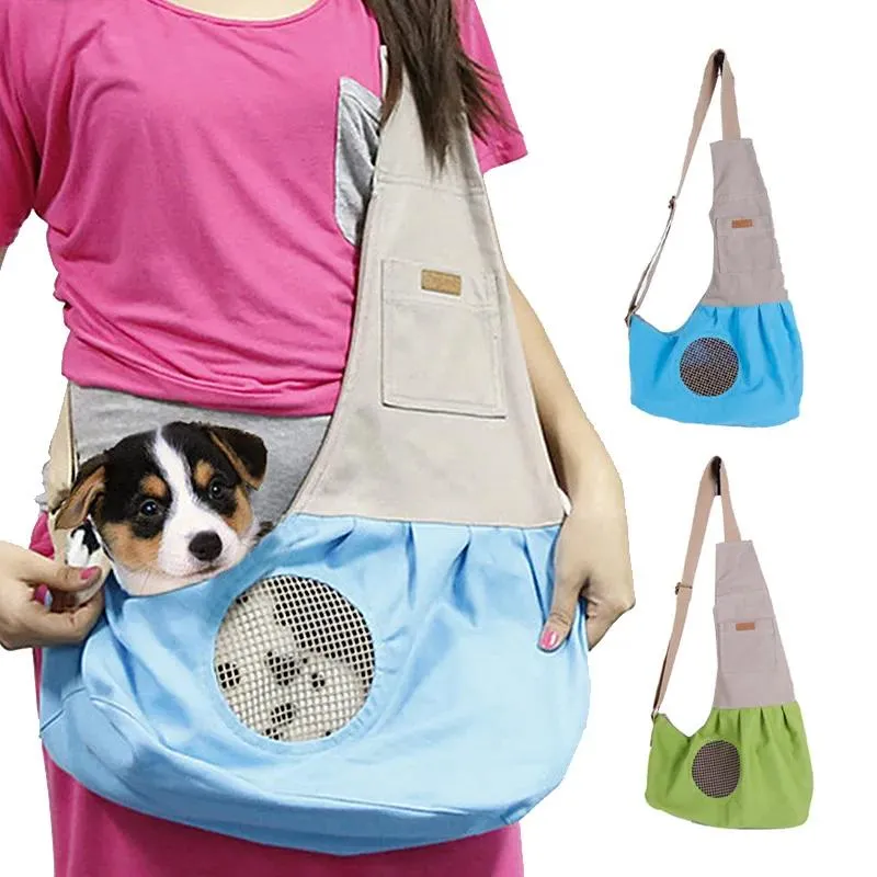 Coperture Tela Cani Gatti Trasportino per animali Borse laterali Pieghevole Cucciolo Cassa Zaino Borse per il trasporto Articoli per animali Trasporto Accessori Chien