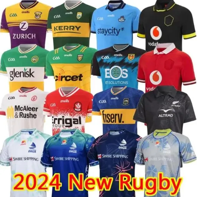 Team Ireland Rugby Jersey 2024 Fiji, Dublin, Black, Westmeath, Tyrone