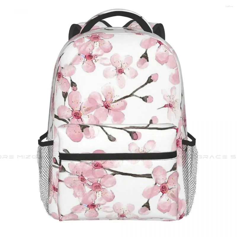 Zaino Cherry Blossom Acquerello Zaino casual per uomo Donna Studenti Libri Scuola Borsa per laptop Zaino morbido