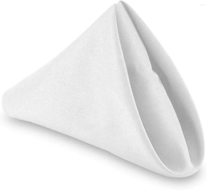 Toalhas de prato naturais de algodão branco, guardanapo de mesa para eventos de jantar, casamentos, secagem de vidro 40 cm, 1 peça