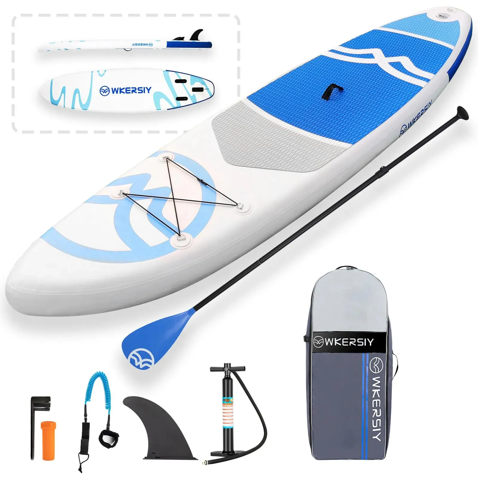 Trackion Trackion قابلة للنفخ في Paddle Board Non Slip Sup Surfing مع Air Pump Carry Bag Boat Dayboard Longboard 221114