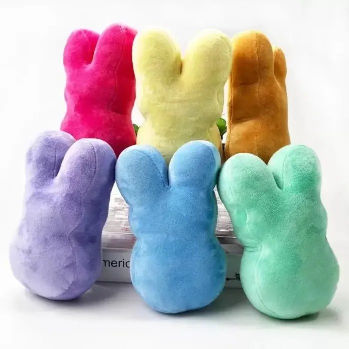 Festive Party Supplies Easter Bunny Toys Festive 15cm Plush Toys Kids Baby Happy Easters Rabbit Dolls 6 Color Wholesale FY7815 0116