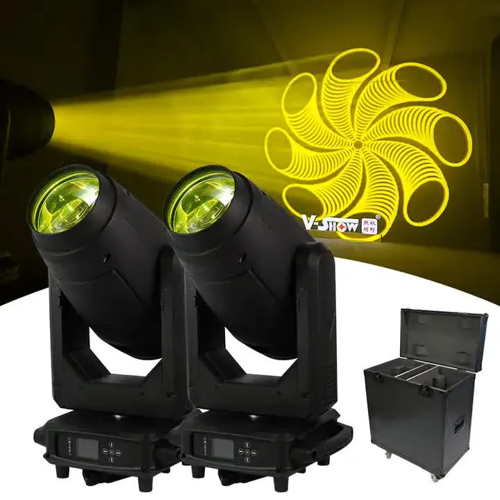 V-Show 450w Hybrid CMY & CTO Moving Head light Kuan Led 3in1 Beam Spot Wash sharpy Light for 2PCS With flycase