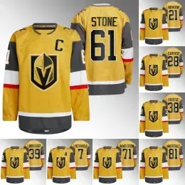 Vegas Golden Knights 2022-23 Home Gold Jersey Mark Stone Jonathan Marchessault Phil Kessel Alex Pietrangelo Jack Eichel William Karlsson Kni