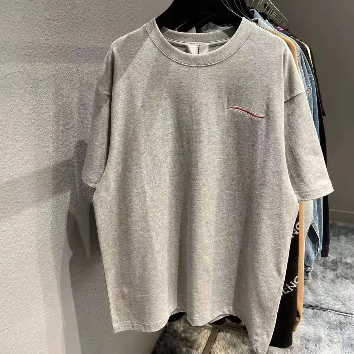 Parijs designer merk zomer high street fashion High Street katoenen T-shirt met korte mouwen losse ademende mannen en vrouwen letterpatroon gedrukt y2k1