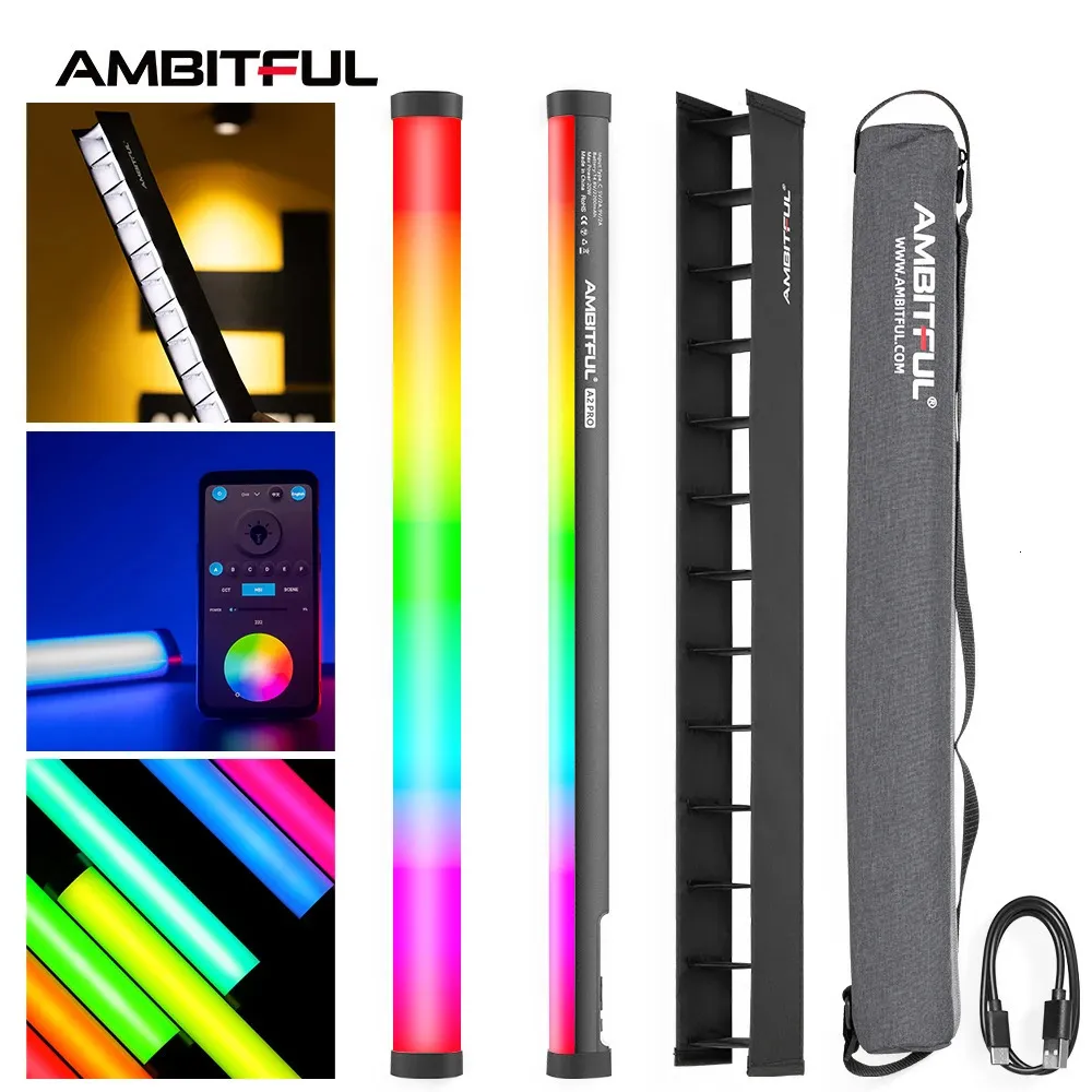 RGB LED Video Light Stick - Full Color 2500K-8500K Tube RGB LED Video Light Stick - Full Color 2500K-8500K Tube