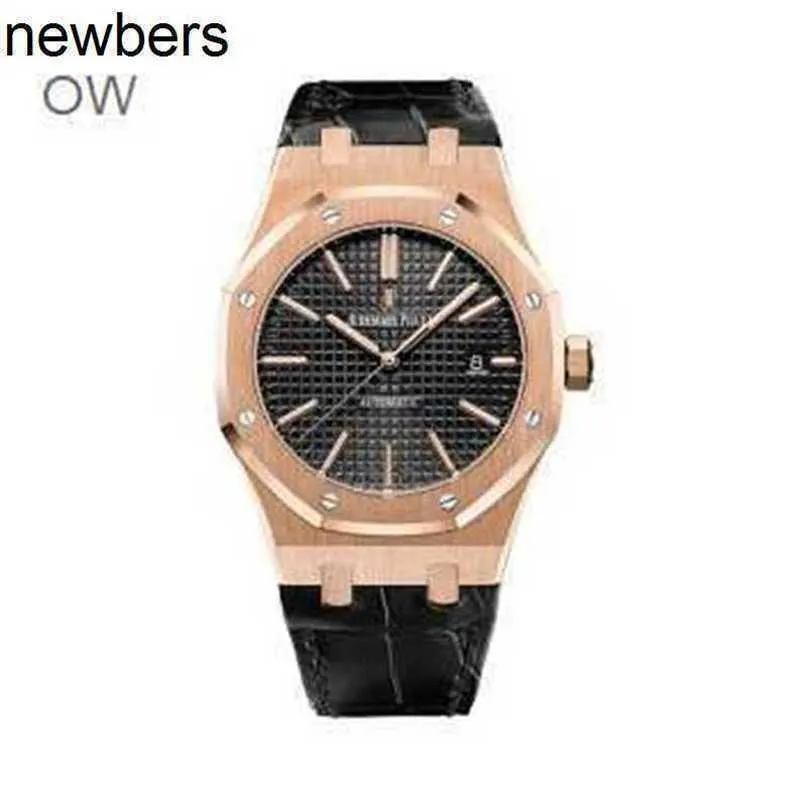 Top Audemar Pigue APF Factory Royal Oak Offshore Mécanique Montre Sports Men de bracelet Sports 18K Gold Rose 41mm 15400or Wn-Sshryyiv