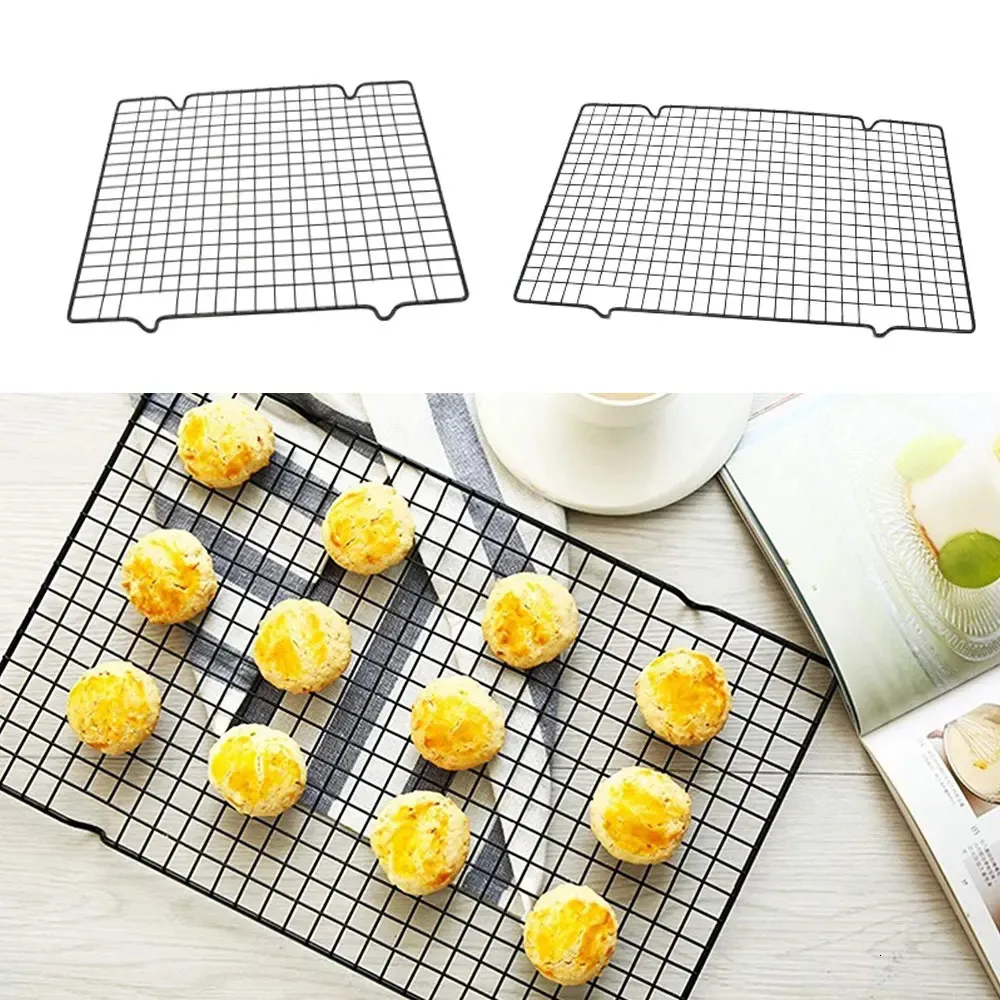 KC Blue Cooling Rack Cake, 3-Tier Cake Grate, Stackable Cooling Rate, Non-Stick Coating, 40 x 25 cm