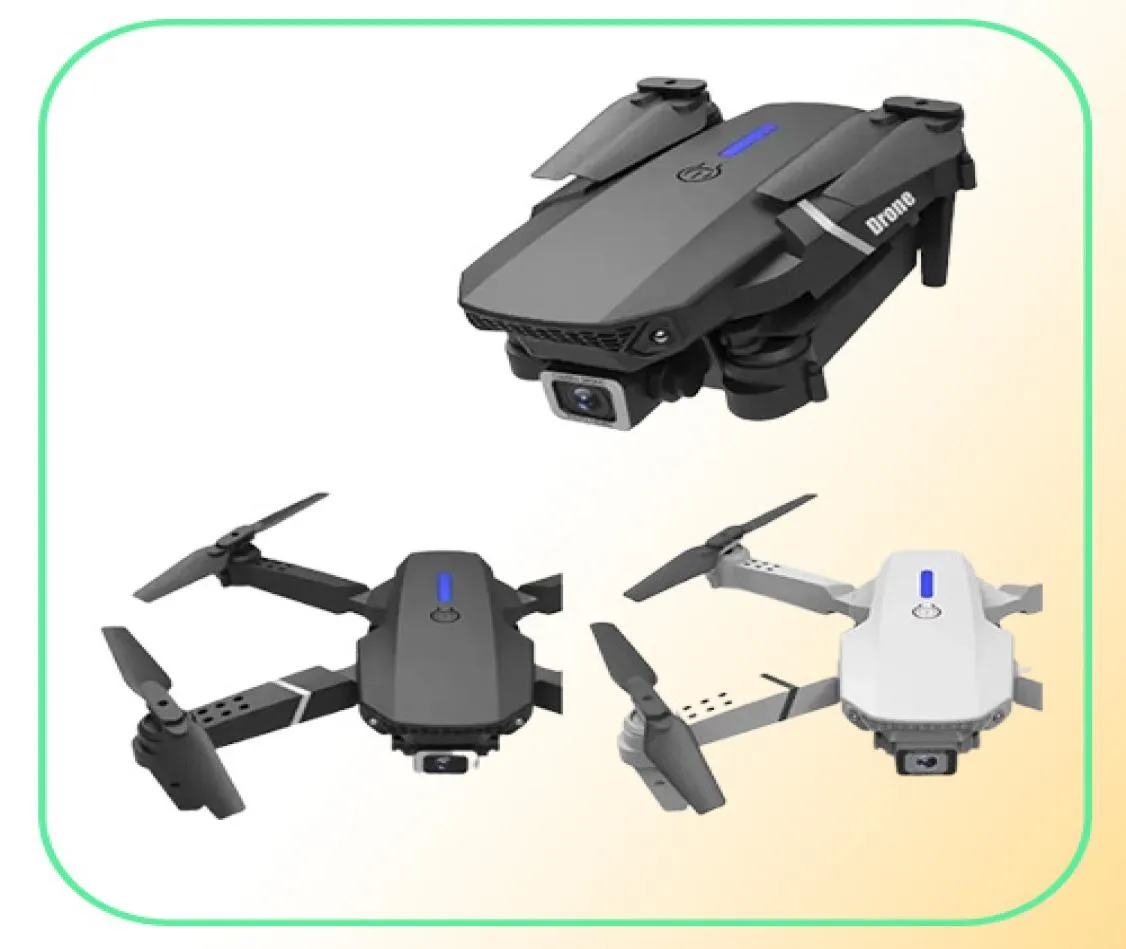 E88 Pro Drone with Wide Agure HD 4K 1080pデュアルカメラの高さHold WiFi RC折りたたみ式クアッドコプタードロンギフトおもちゃnew6952799