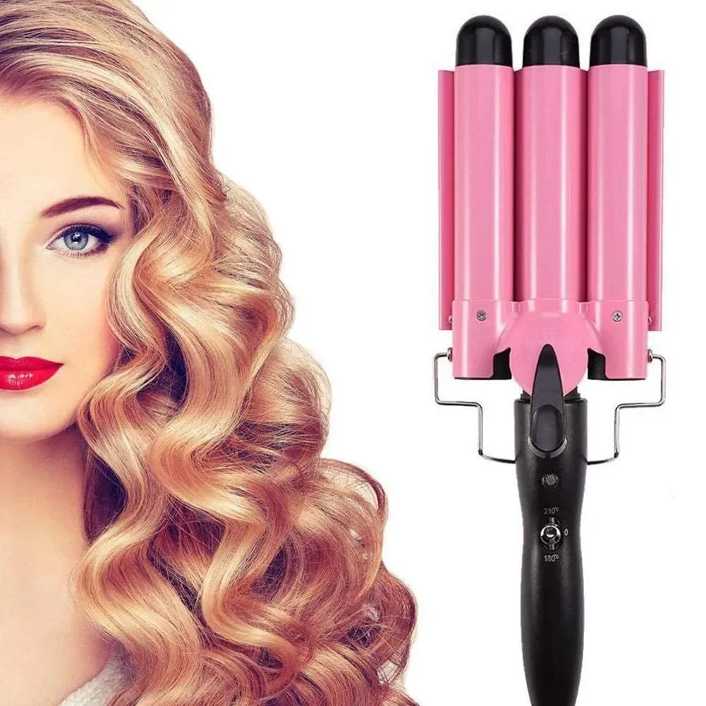 Strijkijzers Professioneel haargereedschap Krulspelden op keramische drievoudige haarstyler Waver Styling Tools Haarkrulspelden Elektrische krultangen