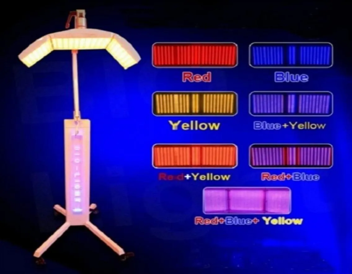 Professionell skönhetssalong hudblekning Biolight Therapy Lamp 7 Färg LED Ljus ansiktsbehandling PDT LED -ljus Pon -terapi Skinvård MA7463491