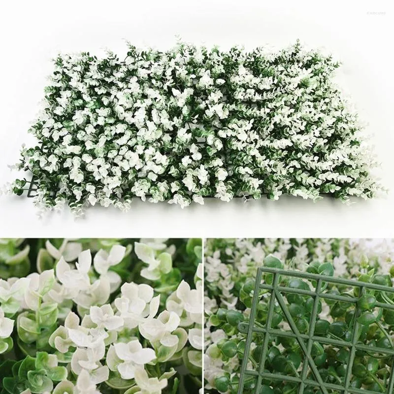 Fiori decorativi Parete verde Pianta Decorazione Siepe Erba Posto di lavoro Verde artificiale Marca Bambino Plastica PVC