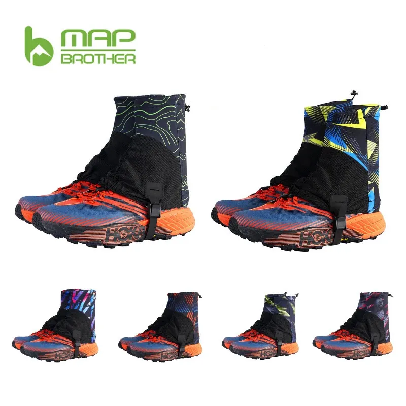 Mapa irmão F1001 Men Women Cycling Shoe Capa High Leggings Caminhando Running Trail Gaiters Jogging Protetive Proof Wrap 231227