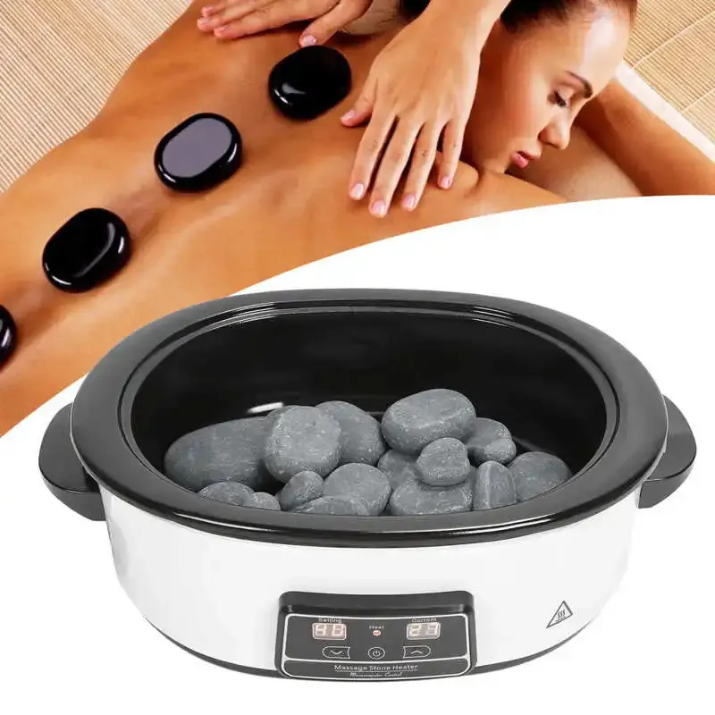 27st/set massagestenvärmare stress rygg smärtlindring hälsovård lava basalt massage sten uppvärmning för skönhetssalong spa center 231227