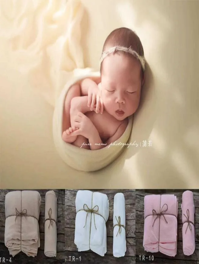 Vestidos de bautizo Telón de fondo y envoltura suave para recién nacidos Accesorios para fotografía de bebés Bolsa de frijoles para recién nacidos de doble cara Posando cubierta de tela Stre3106749