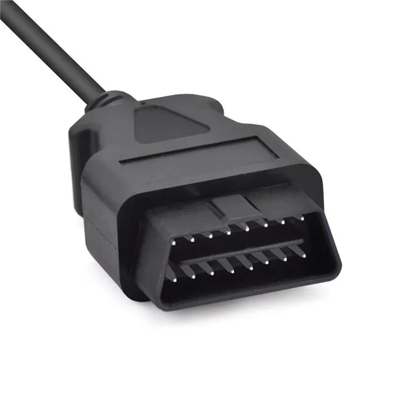 Kabel przedłużacza OBD2 Automotive OBD2 16Pin/Pin Mężczyzna do żeńskiego Kabel adaptera 1,5 m 16 rdzeń w pełni zasilany