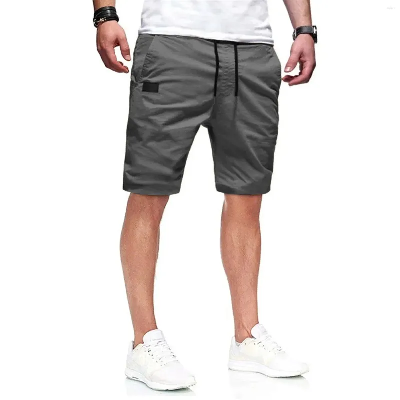 Shorts pour hommes Hommes Courir Athlétique Entraînement Golfs Court Coton Cordon Cargo Joggers Lâche Mâle Été Pantalon De Plage Bas