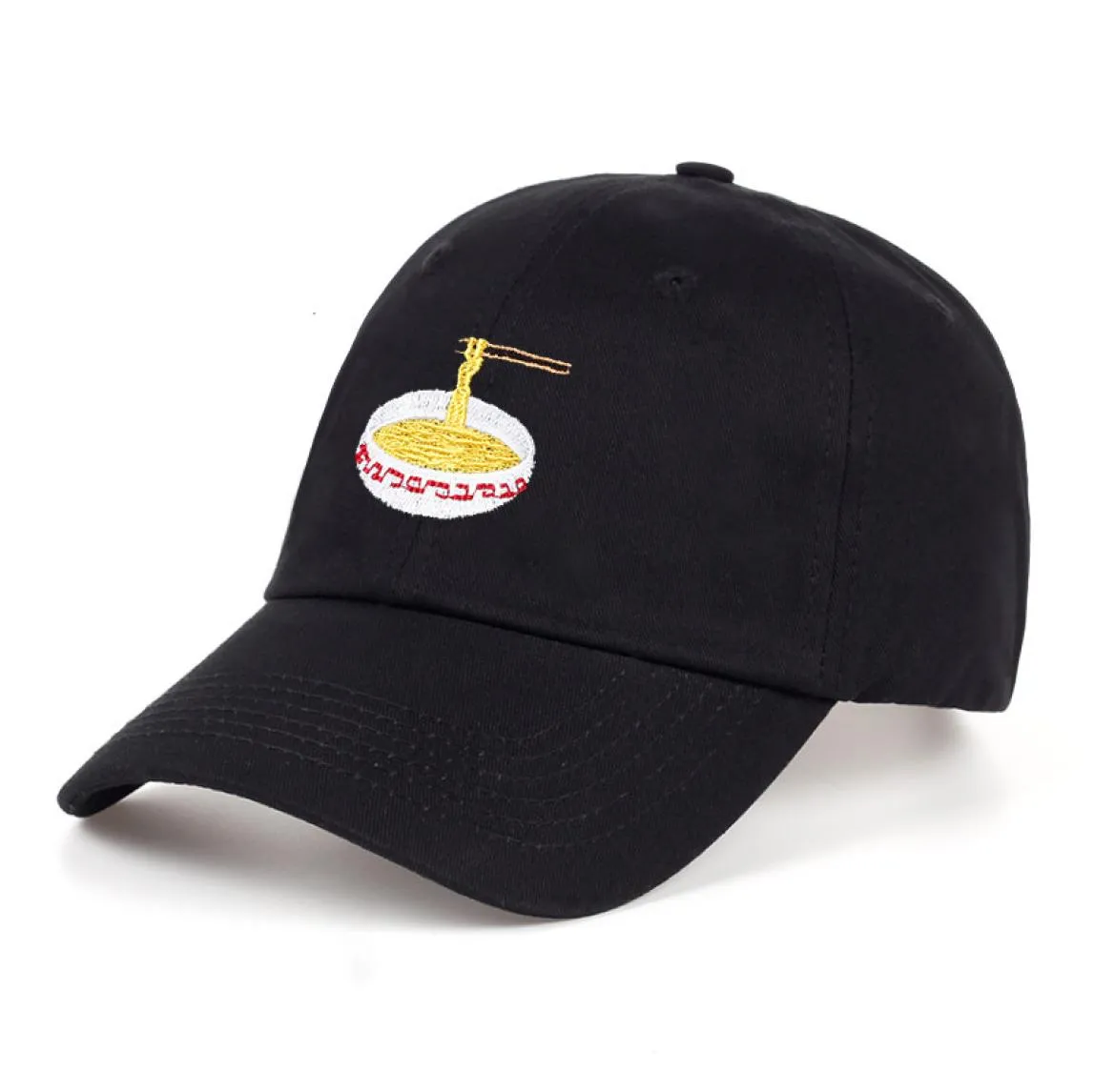 Модная бейсбольная кепка унисекс с лапшой и вышивкой, хлопковая регулируемая шляпа, бейсбольная кепка, уличная повседневная бейсболка для папы, кепка Snapback для девочек8336668