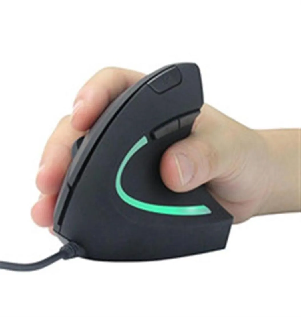 Ergonomisk mus med hög precision Optisk vertikal mus justerbar DPI 1200 2000 3600 USB Wired Computer Mouse Lämplig för alla komp6904361