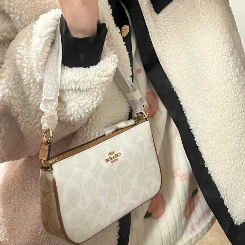 Sac à bandoulière avec chaîne de perles pour femmes, nouvelle mode hiver 2023, petit motif Litchi, Koujia Mahjong, sous les bras, chaîne de perles