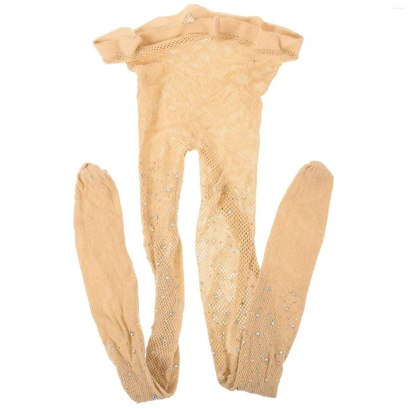 Mulheres meias strass meia-calça fishnet apertado cristal cintura alta malha broca brilhante meia feminina