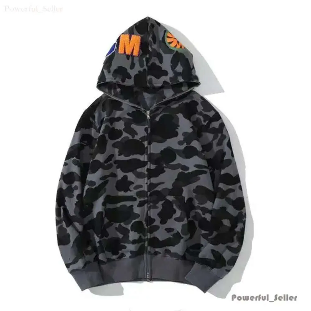 APE Heren Hoodie Shark Hoodies Street Zip Bapesta Hoody Camouflage 3D Print Vest Paar Stijl Mannen Bapes Sweatshirt 6130