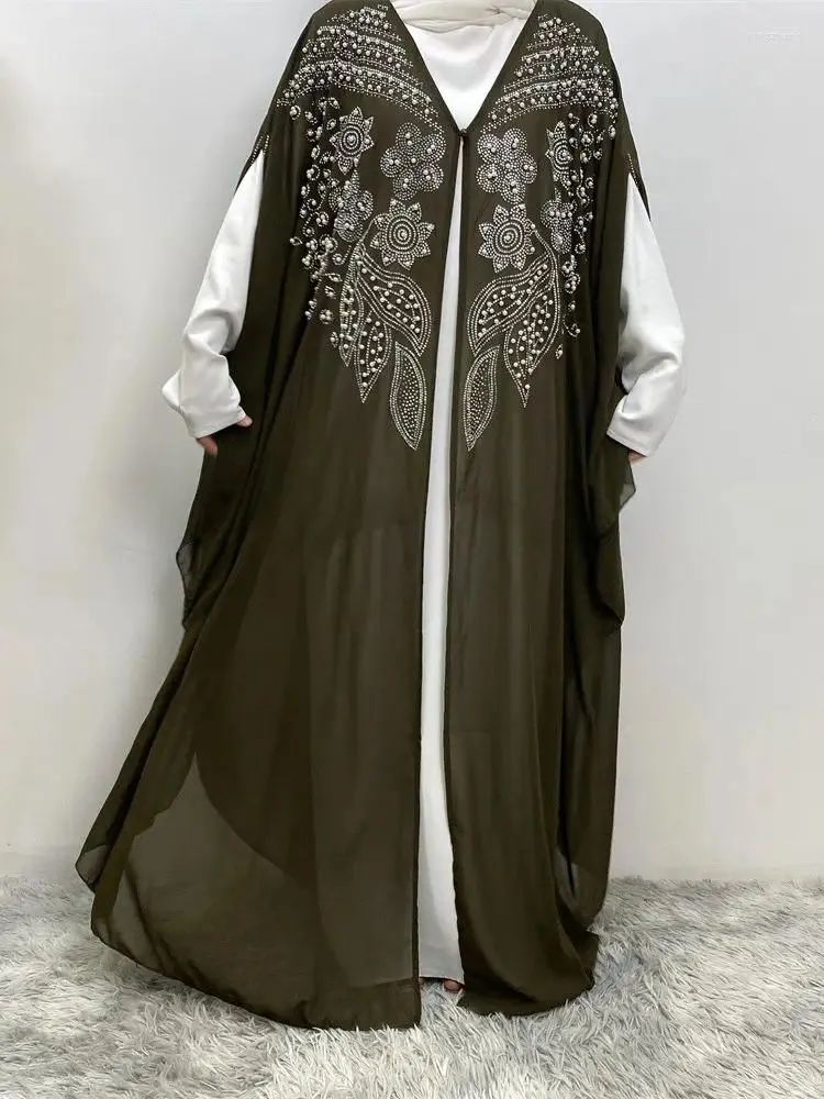 Etnische kleding Ramadan Kimono Abaya Dubai Turkije Moslim Islam Saoedi-Arabië Maxi-jurk Kebaya Gewaad Afrikaanse jurken voor vrouwen Caftan Djellaba